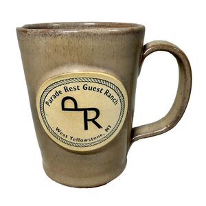 Deneen Pottery Brown Parade Rest Guest Ranch Coffee Mug Montana Handthrown 2013